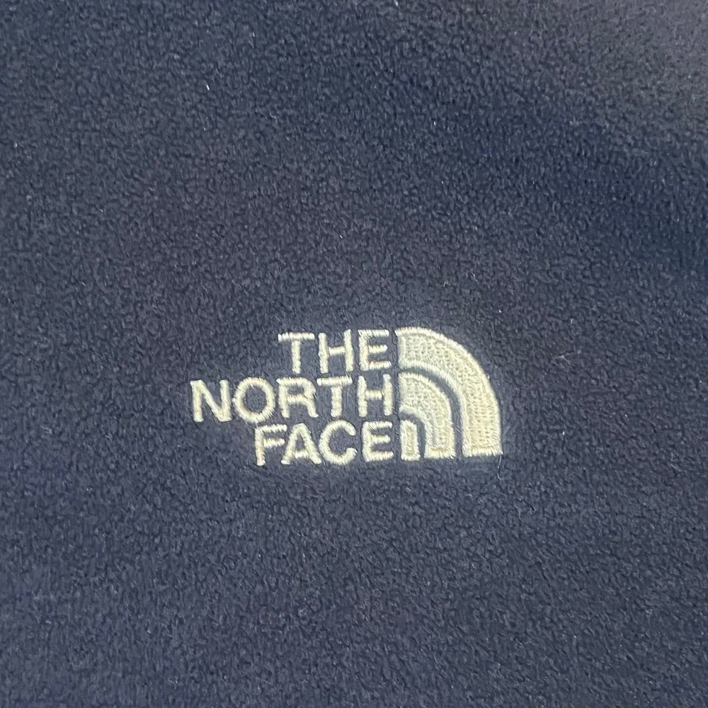 The North Face‎ Mens TKA 100 Fleece Quarter Zip Pullover Navy Blue Grey XXL